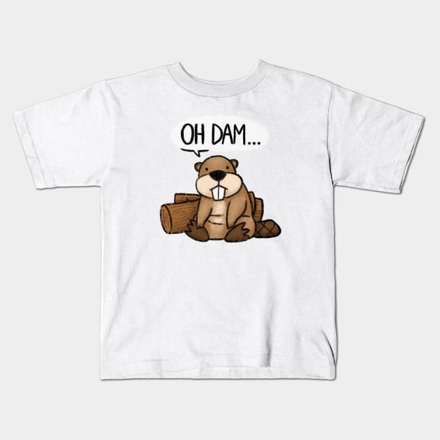 Oh Dam... Kids T-Shirt by drawforpun